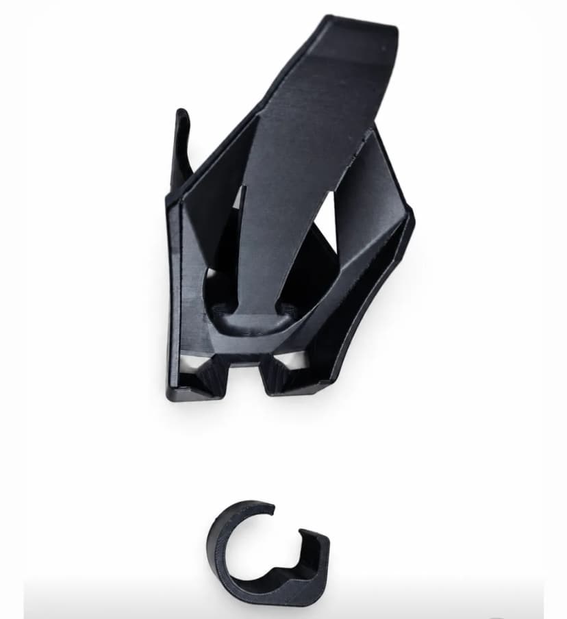 Makita electric mower handle clip. Celestron 4se remote holder to clip on tripod leg